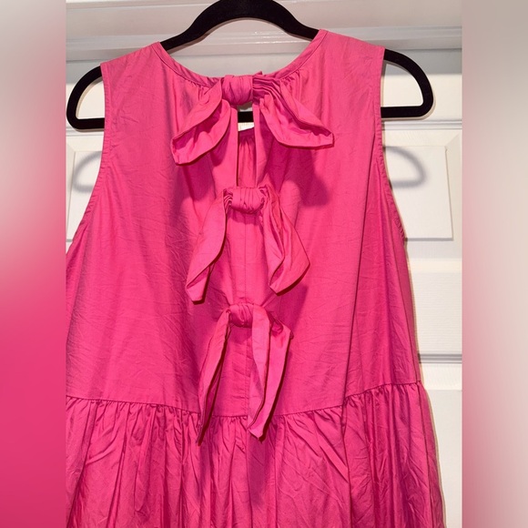 NWOT - Pink Tiered Sleeveless Sundress with Bows in the Back - Picture 4 of 4